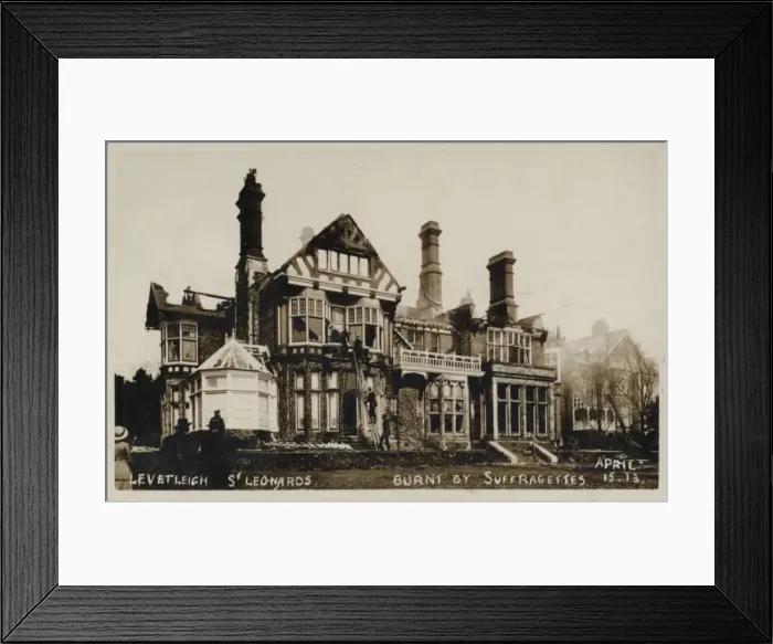 Framed Print : Suffragette Arson St. Leonards Framed Print : Suffragette Arson St. Leonards
