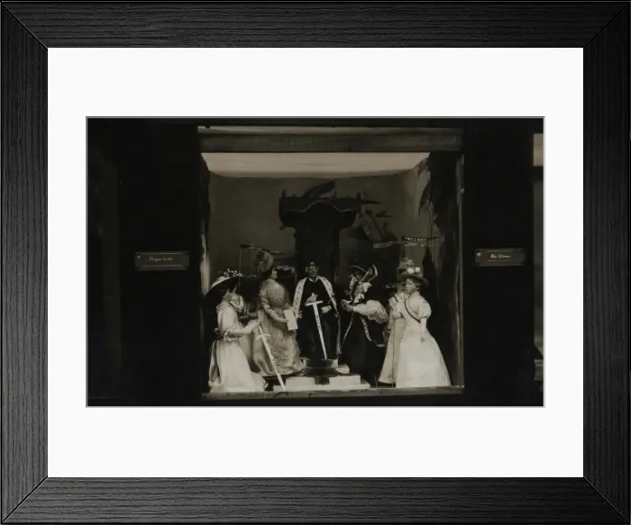 Framed Print : Suffragette Womens Exhibition, 1909 Cartoon Model Framed Print : Suffragette Womens Exhibition, 1909 Cartoon Model