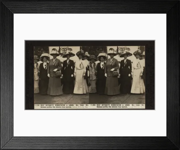 Framed Print : Suffragette Womens Coronation Procession Framed Print : Suffragette Womens Coronation Procession