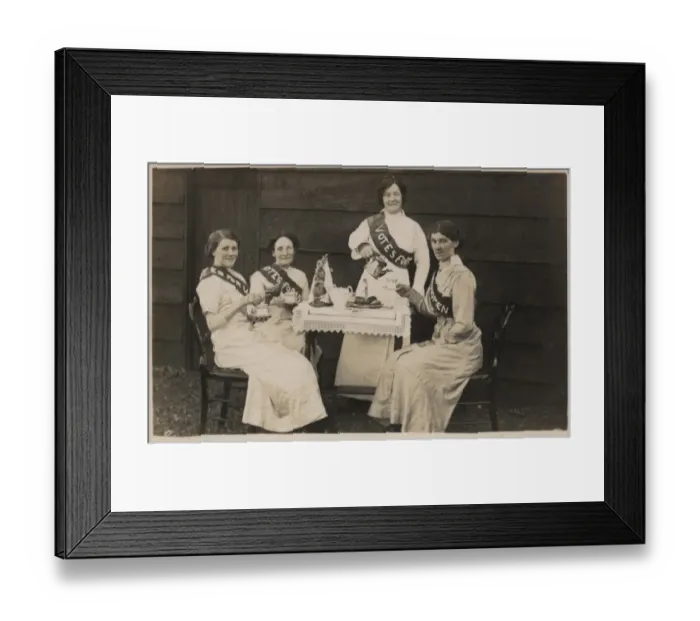Framed Print : Suffragette Fancy Dress Votes for Women Framed Print : Suffragette Fancy Dress Votes for Women