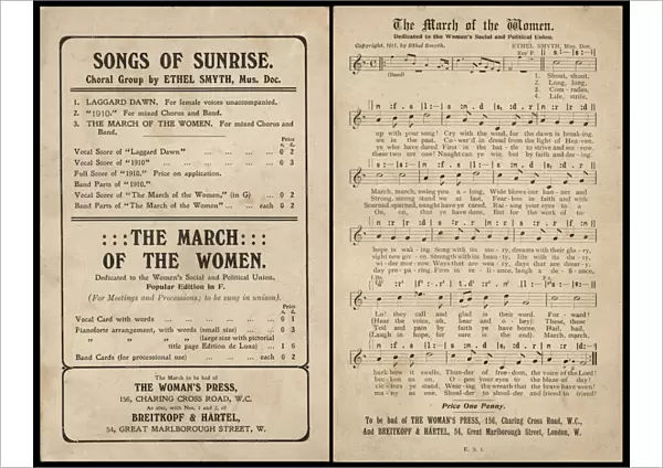 Suffragette Song Anthem March of the Women