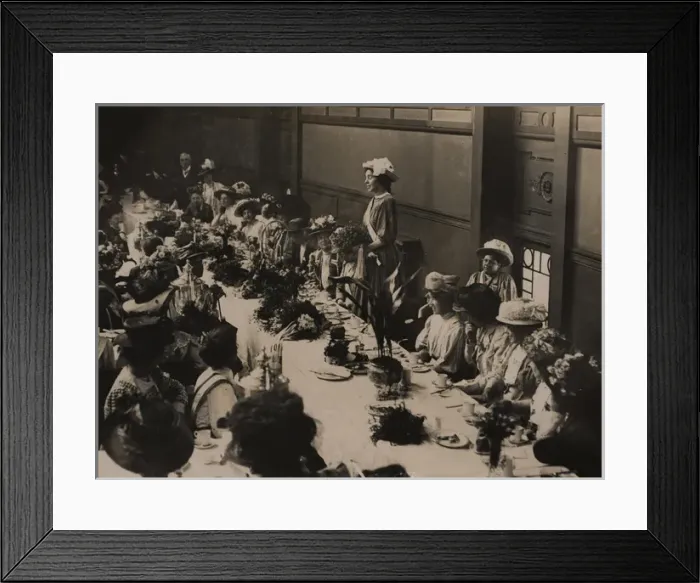 Framed Print : Suffragettes Released from Prison Framed Print : Suffragettes Released from Prison