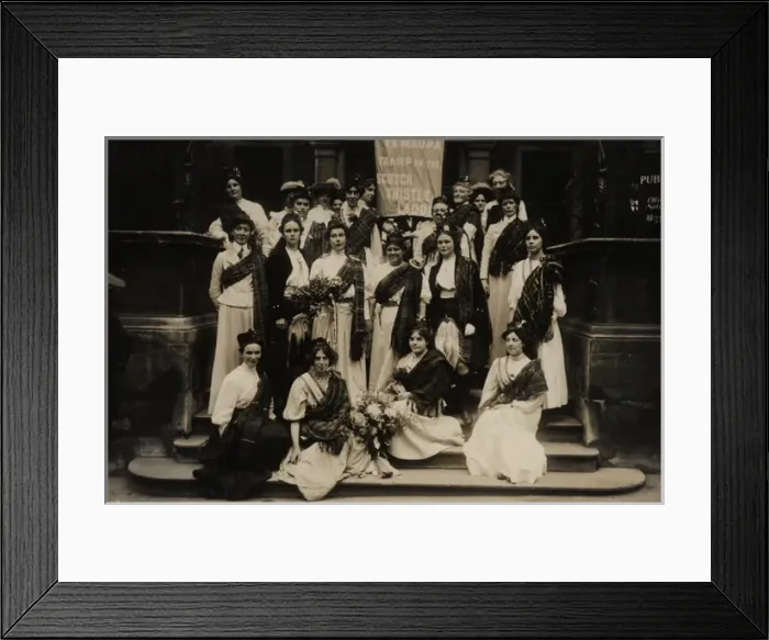 Framed Print : Suffragettes Released from Prison Framed Print : Suffragettes Released from Prison