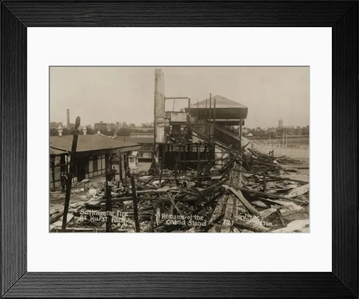 Framed Print : Suffragette Arson Hurst Park Framed Print : Suffragette Arson Hurst Park