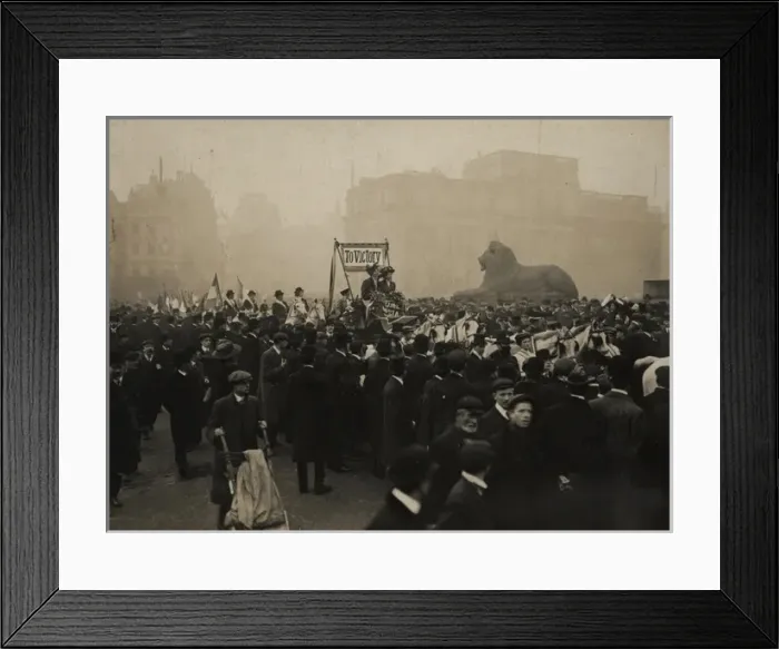 Framed Print : Suffragettes Released from Prison Framed Print : Suffragettes Released from Prison