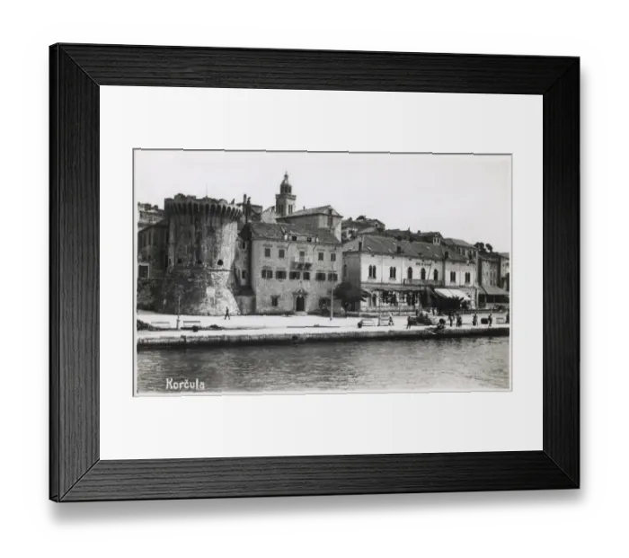 Framed Print : View of Korcula, Croatia Framed Print : View of Korcula, Croatia