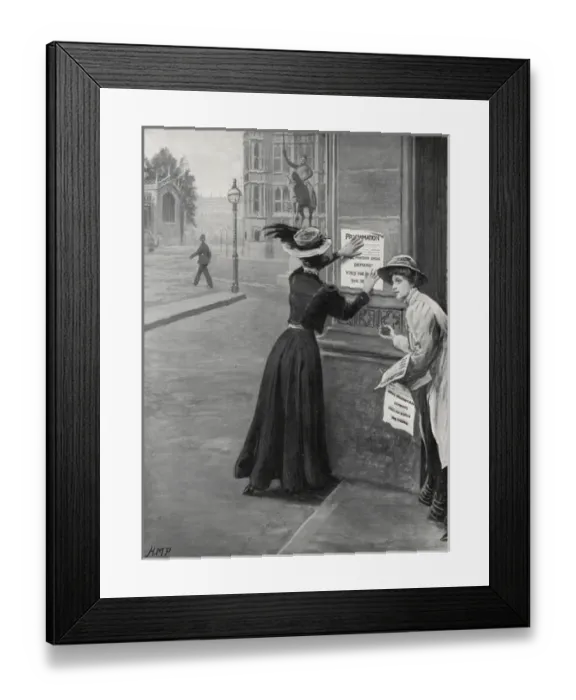 Framed Print : Suffragettes Post Demands Womens Freedom League Framed Print : Suffragettes Post Demands Womens Freedom League