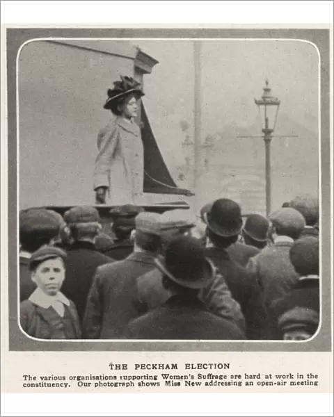Suffragette Edith New Peckham by-election
