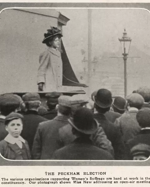 Suffragette Edith New Peckham by-election