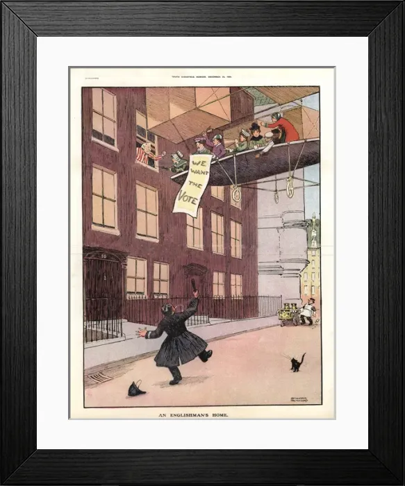 Framed Print : Suffragette Flying Machine Asquith no. 10 Framed Print : Suffragette Flying Machine Asquith no. 10
