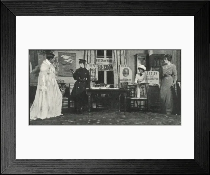 Framed Print : Suffragette Play Might is Right Framed Print : Suffragette Play Might is Right