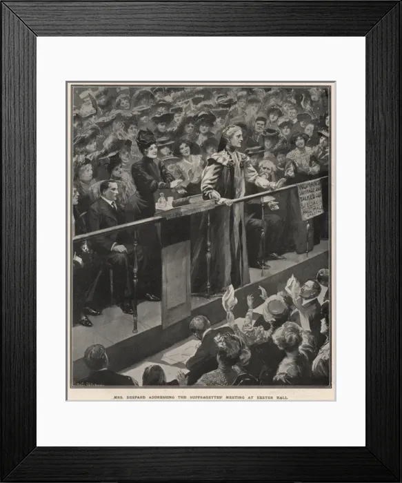 Framed Print : Suffragette Charlotte Despard Exeter Hall Framed Print : Suffragette Charlotte Despard Exeter Hall