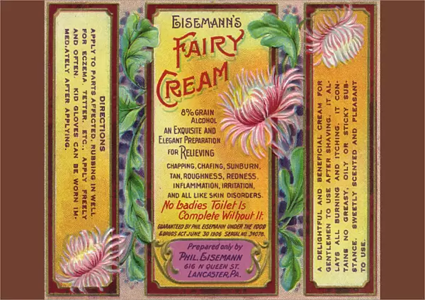 Label design, Eisemanns Fairy Cream