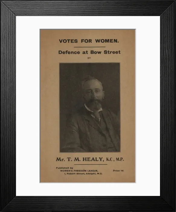 Framed Print : Suffragette Trial Defence at Bow Street Framed Print : Suffragette Trial Defence at Bow Street