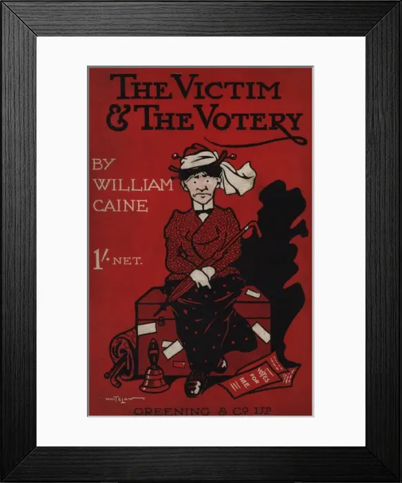 Framed Print : Suffragette Novel The Victim & The Voter Framed Print : Suffragette Novel The Victim & The Voter