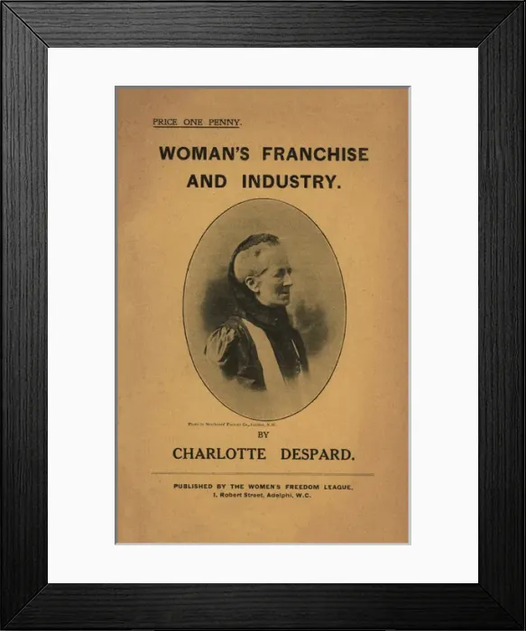 Framed Print : Charlotte Despard Womans Franchise and Industry Framed Print : Charlotte Despard Womans Franchise and Industry