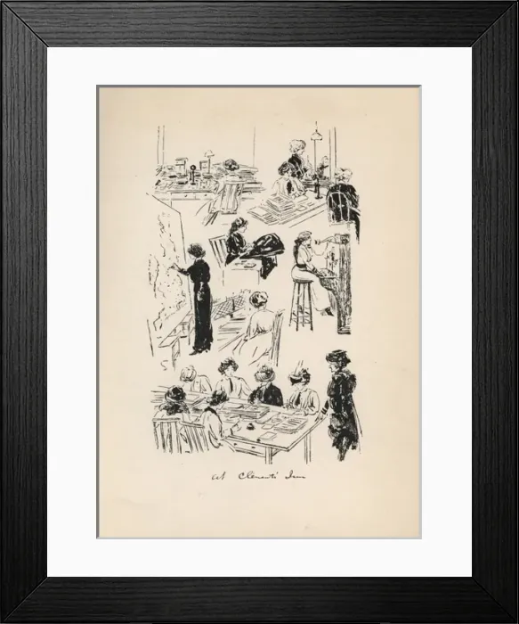 Framed Print : Suffragette HQ Clements Inn W. S. P. U Framed Print : Suffragette HQ Clements Inn W. S. P. U
