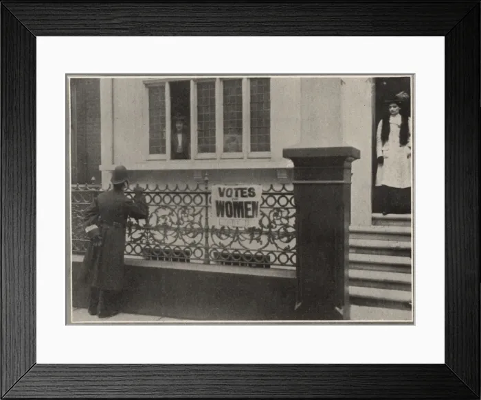 Framed Print : Suffragette Augustine Birrells Doorstep Framed Print : Suffragette Augustine Birrells Doorstep