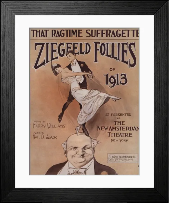 Framed Print : Sheet Music That Ragtime Suffragette Framed Print : Sheet Music That Ragtime Suffragette