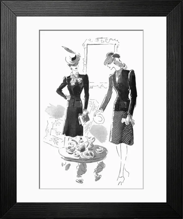 Framed Print : Ladies fashion, circa 1941 Framed Print : Ladies fashion, circa 1941