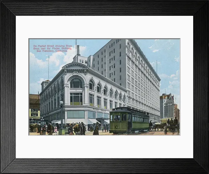 Framed Print : Market Street, San Francisco, California, USA Framed Print : Market Street, San Francisco, California, USA