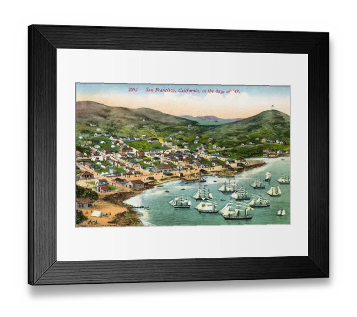 Framed Print : Early view of San Francisco, California, USA Framed Print : Early view of San Francisco, California, USA