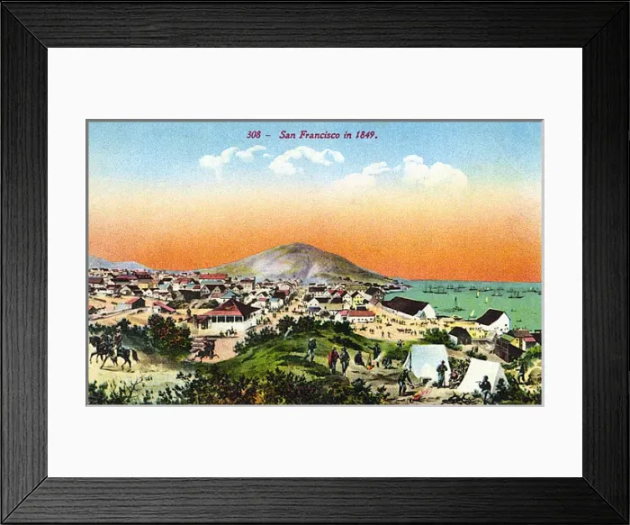 Framed Print : Early view of San Francisco, California, USA Framed Print : Early view of San Francisco, California, USA