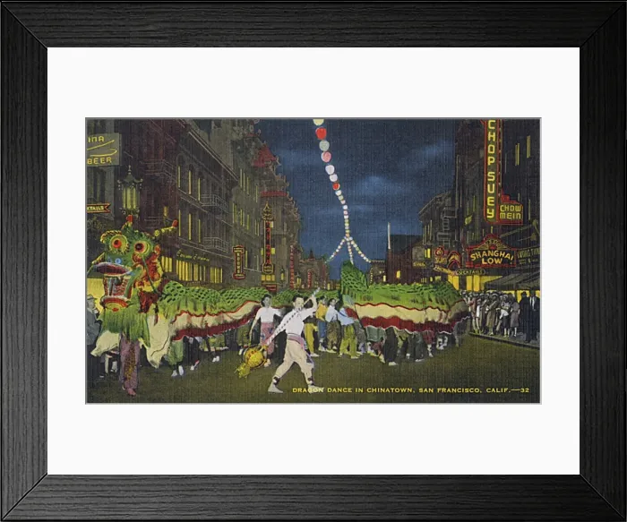 Framed Print : Dragon Dance, Chinatown, San Francisco, California, USA Framed Print : Dragon Dance, Chinatown, San Francisco, California, USA