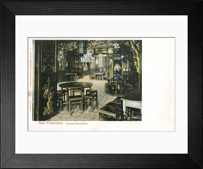 Framed Print : Chinese restaurant, San Francisco, California, USA Framed Print : Chinese restaurant, San Francisco, California, USA