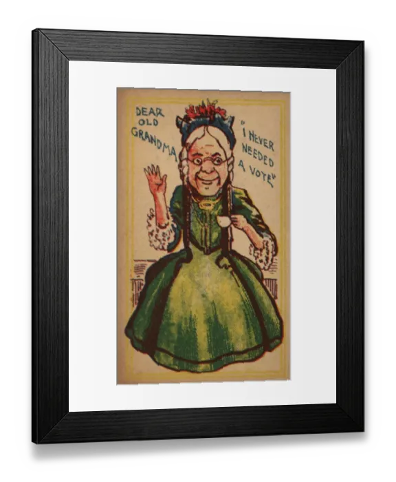 Framed Print : Suffragette Card Game Snap Grandma Framed Print : Suffragette Card Game Snap Grandma