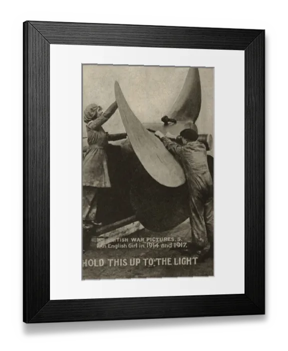 Framed Print : Women War Workers Fit Propellers Framed Print : Women War Workers Fit Propellers
