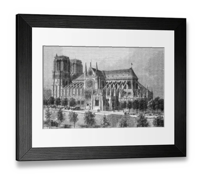 Framed Print : Paris, France - Notre-Dame Framed Print : Paris, France - Notre-Dame