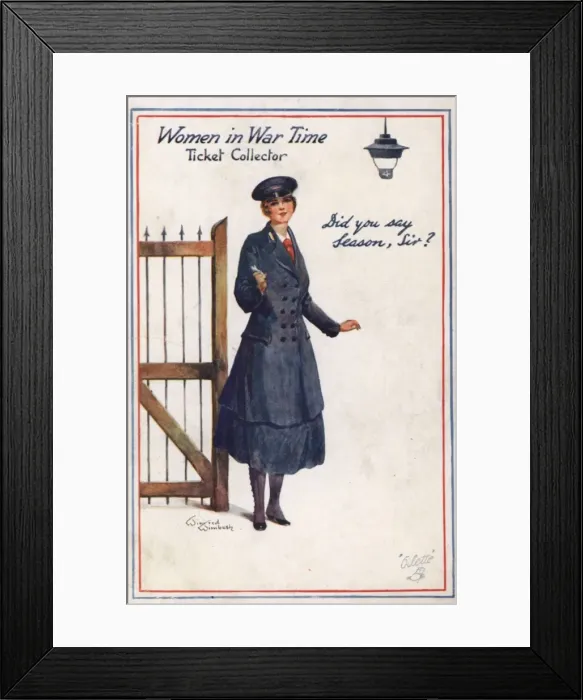 Framed Print : Womens Work WW1 Framed Print : Womens Work WW1