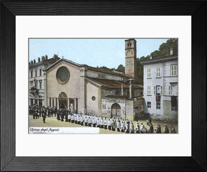 Framed Print : Chiesa di Angeli, Lugano, Switzerland