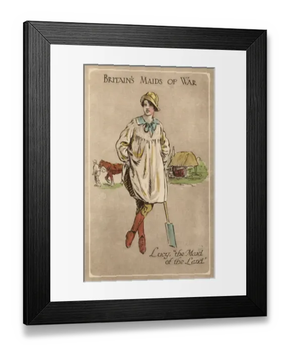 Framed Print : Womens Land Army WW1 Framed Print : Womens Land Army WW1