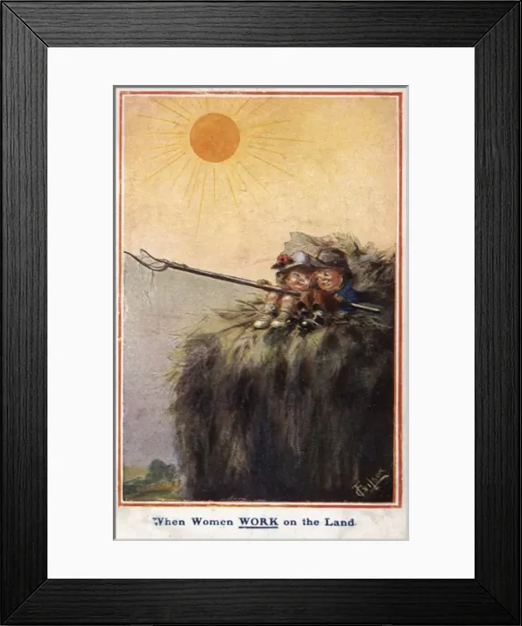 Framed Print : Womens land Army WW1 Framed Print : Womens land Army WW1