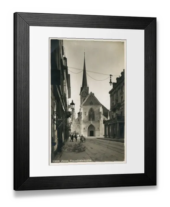 Framed Print : View of Fraumunster Church, Zurich, Switzerland Framed Print : View of Fraumunster Church, Zurich, Switzerland