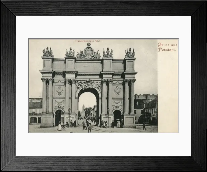 Framed Print : Brandenburg Gate, Luisenplatz, Potsdam, Germany Framed Print : Brandenburg Gate, Luisenplatz, Potsdam, Germany