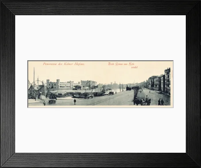 Framed Print : Panoramic view of the harbour, Cologne, Germany Framed Print : Panoramic view of the harbour, Cologne, Germany