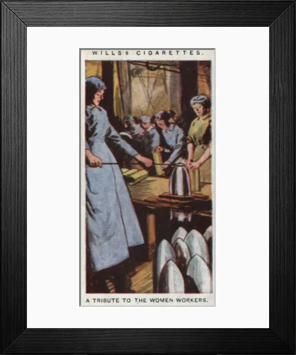 Framed Print : Women on War Work WW1