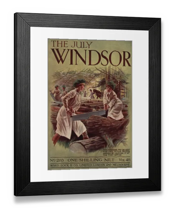 Framed Print : Women War Work WW1 Land Army Framed Print : Women War Work WW1 Land Army