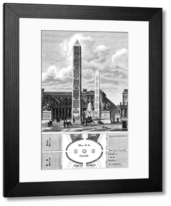 Framed Print : Paris, France - Place de la Concorde Framed Print : Paris, France - Place de la Concorde
