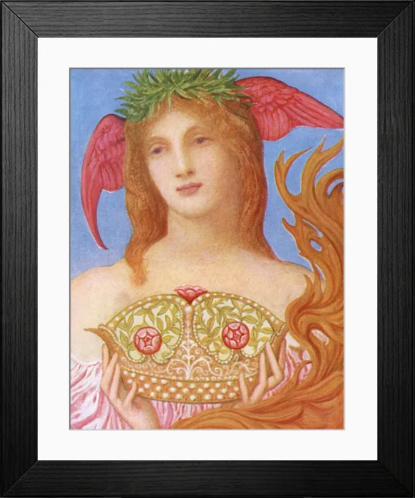 Framed Print : The Crown of Peace by Sir W. B. Richmond Framed Print : The Crown of Peace by Sir W. B. Richmond