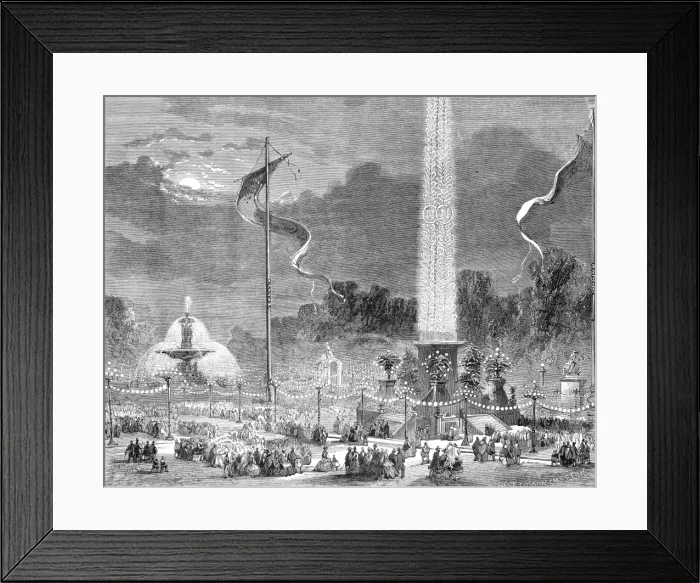 Framed Print : Paris, France - Place de la Concorde Framed Print : Paris, France - Place de la Concorde