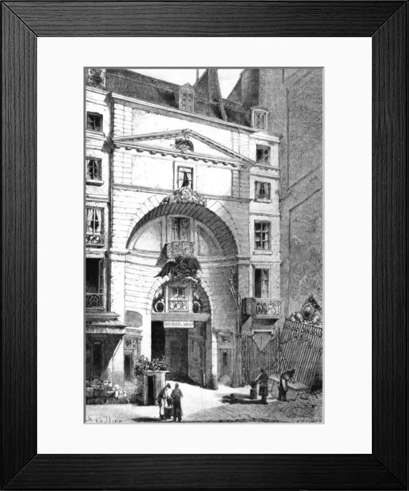 Framed Print : Paris, France - Cour du Dragon Framed Print : Paris, France - Cour du Dragon