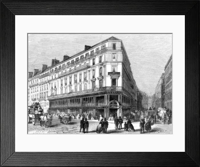 Framed Print : Paris, France - Rue Drouot Framed Print : Paris, France - Rue Drouot
