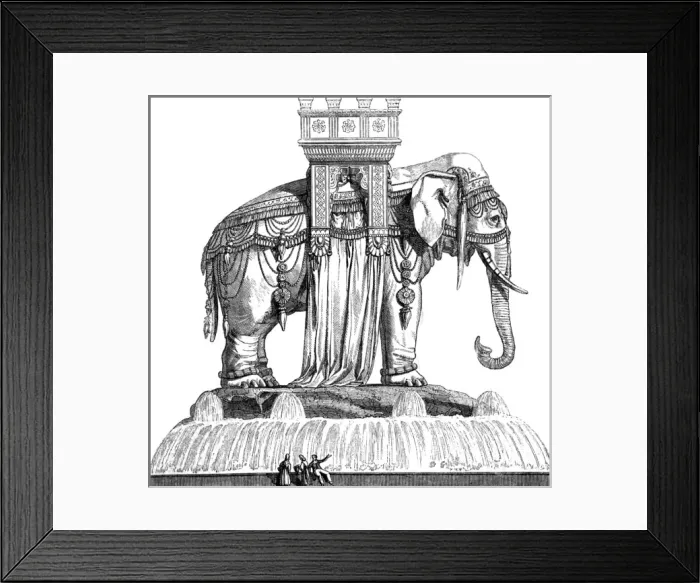 Framed Print : Paris, France - Elephant de la Place de la Bastille Framed Print : Paris, France - Elephant de la Place de la Bastille