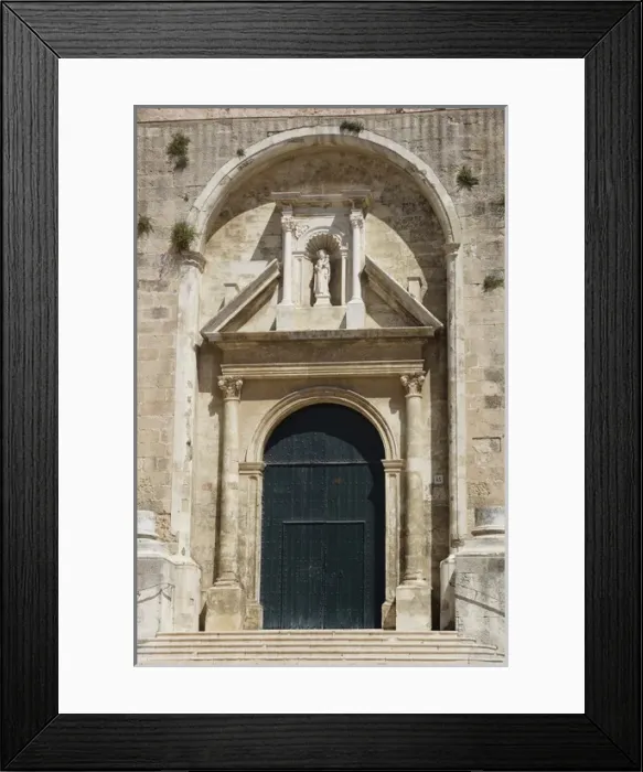 Framed Print : Menorca, MaahMain portal to the Cathedral El Carmen Framed Print : Menorca, MaahMain portal to the Cathedral El Carmen