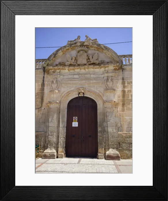 Framed Print : Menorca, Ciutadella: Gate to the Torre Saura Palace Framed Print : Menorca, Ciutadella: Gate to the Torre Saura Palace