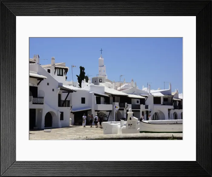 Framed Print : Menorca, Binibeca Vell: Tourist village Framed Print : Menorca, Binibeca Vell: Tourist village